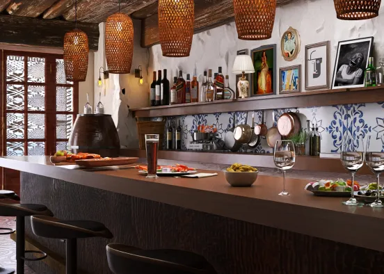 # cañas y tapas bar Renderização de Design