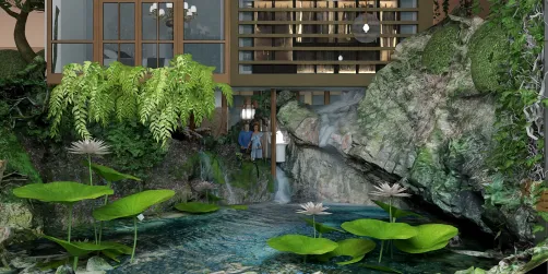 Home by the Lily pond