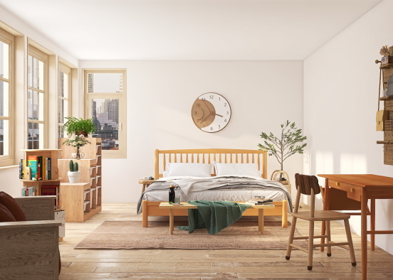Neutral Bedroom 🤎 Design Rendering
