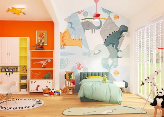 Dinasour Room Design Rendering