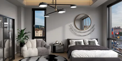 Simple and fresh bedroom
