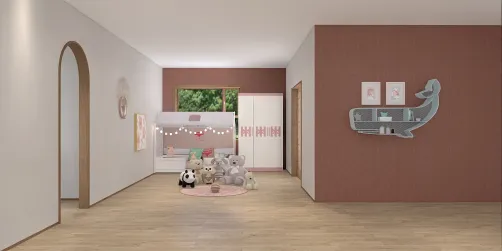 Child bedroom in pink