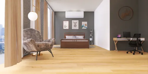 quarto tema cinza  de luxo