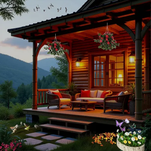 Twilight at the Summer Cabin