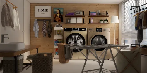 The Mona Lisa Laundry Room