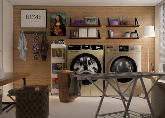 The Mona Lisa Laundry Room Design Rendering
