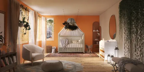 Gender Neutral Nursery🌿🧡🔆