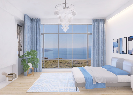 Schlafzimmer Griechenland  Design Rendering