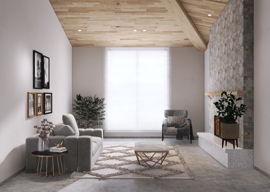 Hermosa sala de estar 😍 Design Rendering