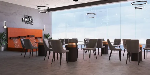 Restaurant with sky view