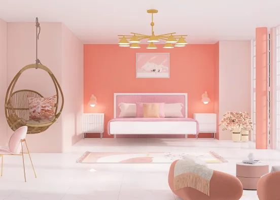 # flamingo colours all round Renderização de Design