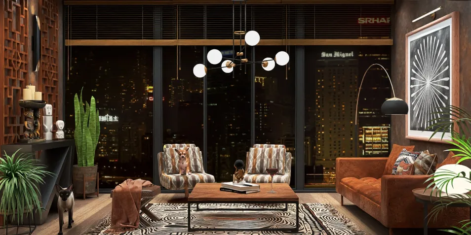 luxurious living room featuring stylish furniture arrangement with modern decor in a cozy ambiance showcasing the use of Homestyler's AR virtual furniture placement feature.