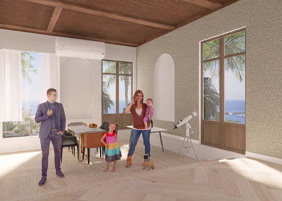 A happy family  Design Rendering