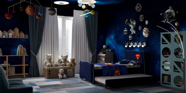Planetarium kids bedroom 