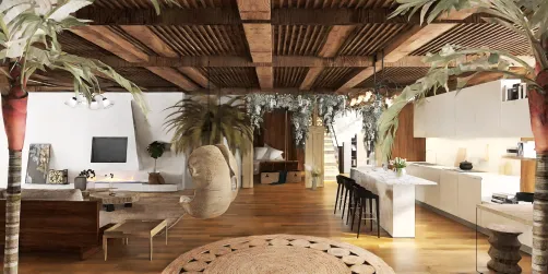 Tropical Living room/ Kitchen/ Bedroom✨