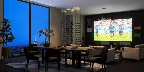 Fifa World Cup living room 