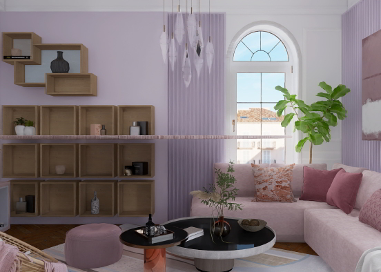 purple living Design Rendering