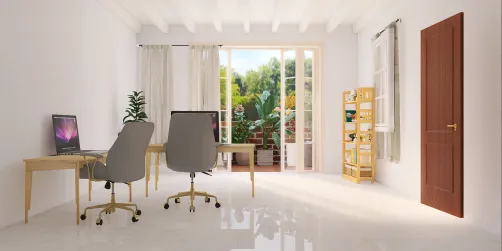Office layout which connects to my living room