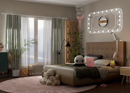Comfy bedroom Design Rendering