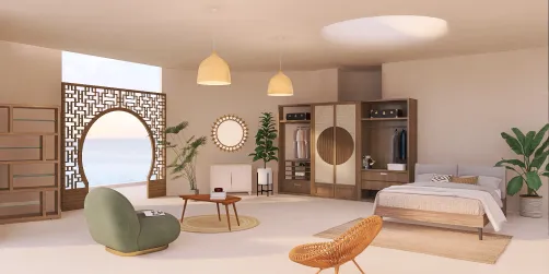 modern rustic bedroom