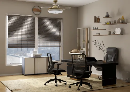 CEO office room  Design Rendering
