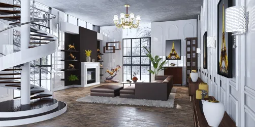 Elegant Living Room 🤎🤍🤎