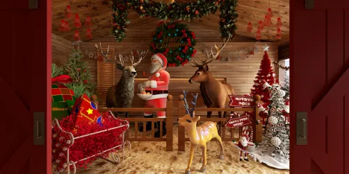 Reindeer Barn challenge with Arwen 