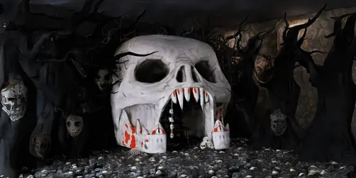 ☠️🌑skulls & creepy masks🏚🕸️
