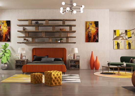 Pantone Yellow Design Rendering