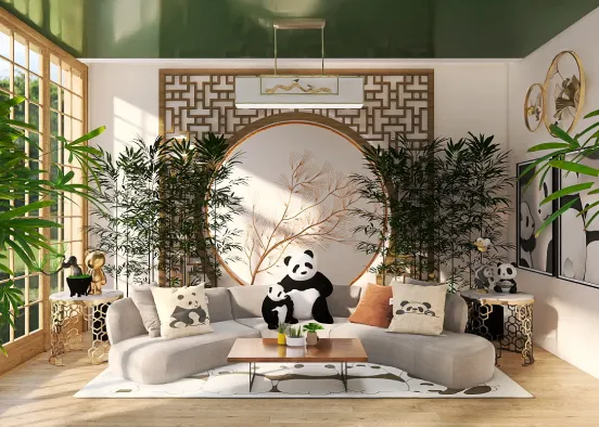 # panda house🐼 Renderização de Design