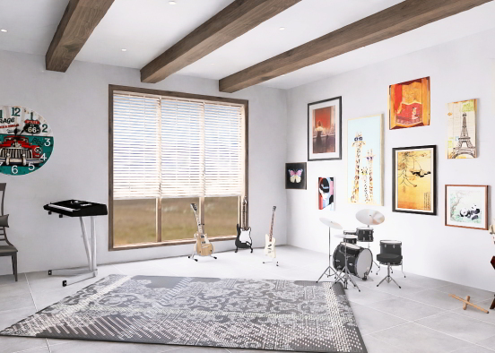 Who doesn't like having his / her own music room  Design Rendering