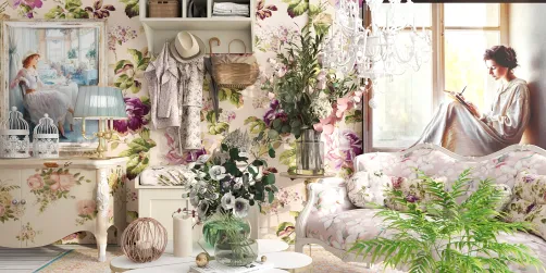 Writing a letter by the window 