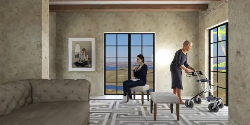 "Mom,a letter, behind the picture of Veronica."
