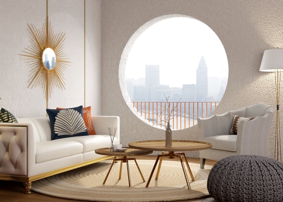 chill livingroom design 🌛🪴🪞 Design Rendering