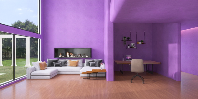 Purple-ish Livingroom/office