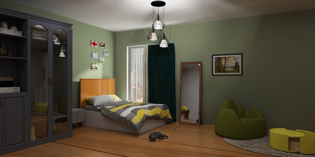 Simple green and other colors room!!!