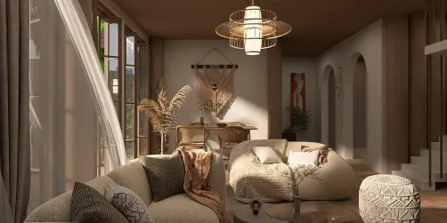 sweet bohemian living room