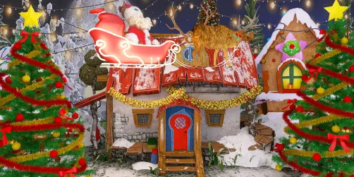 Santa has taken off for his long voyage 