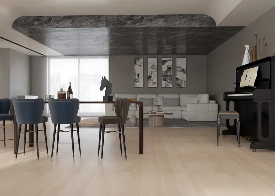 # One of the houses that I designed and liked the o Renderização de Design