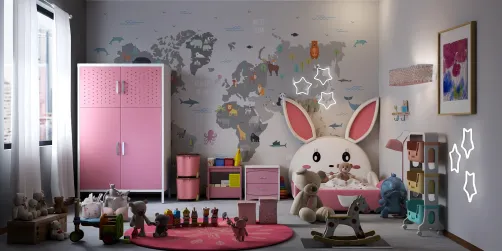pink kids room