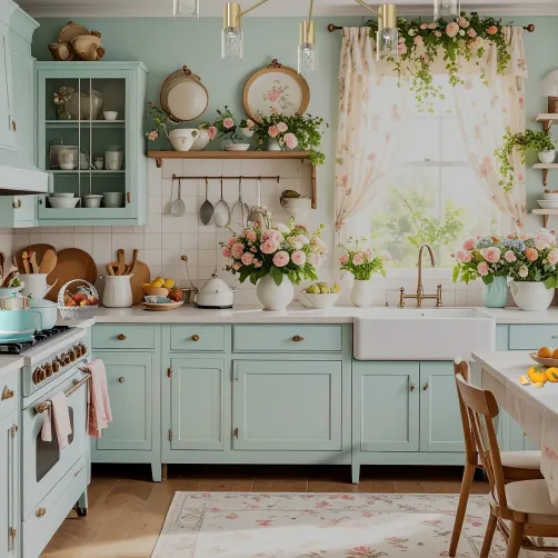 Mint Blossom Cottage Kitchen