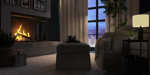 By The Fireplace by Arthur Fuller