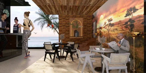 Starbucks on the beach ⛱️
