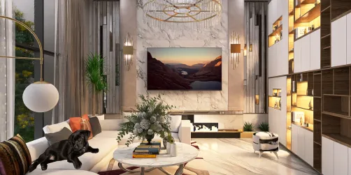 Marble living room 🤍🖤