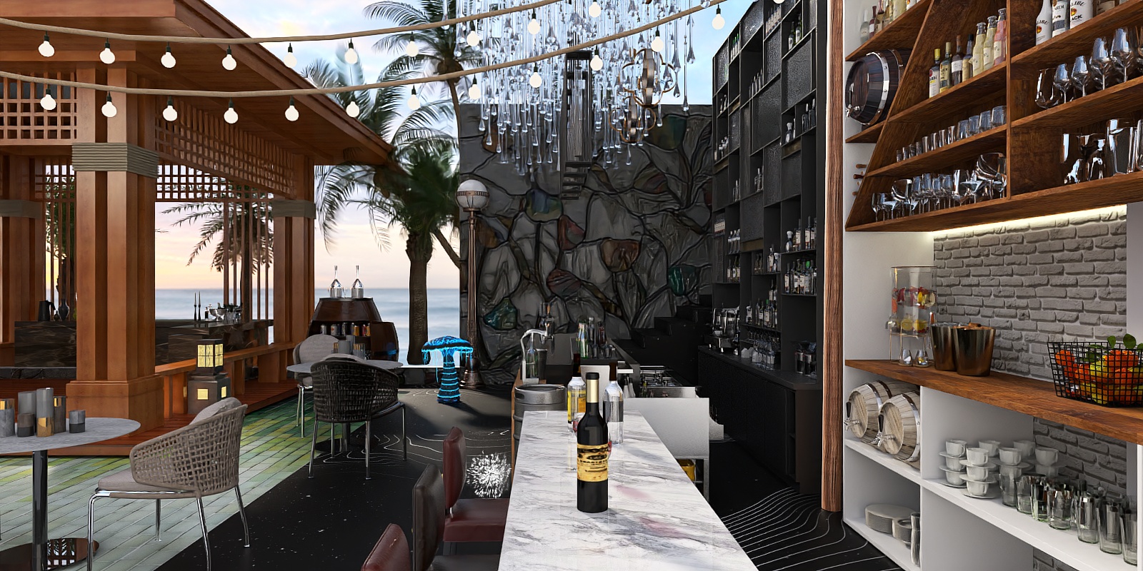 Summer Vibes at the Beach Bar