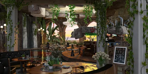 Ristorante in una caverna 