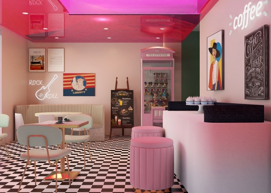 vintage diner 🛼🛼🛼 Design Rendering