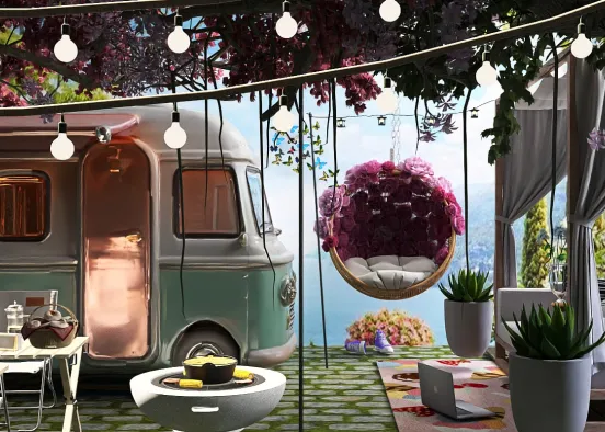 # Girl’s Camper Renderização de Design