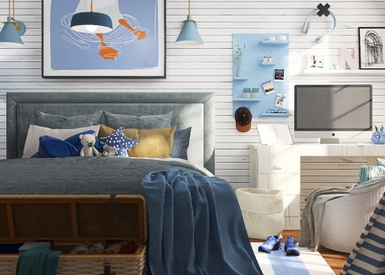 Blue Boy’s Room 🩵🧢  Design Rendering