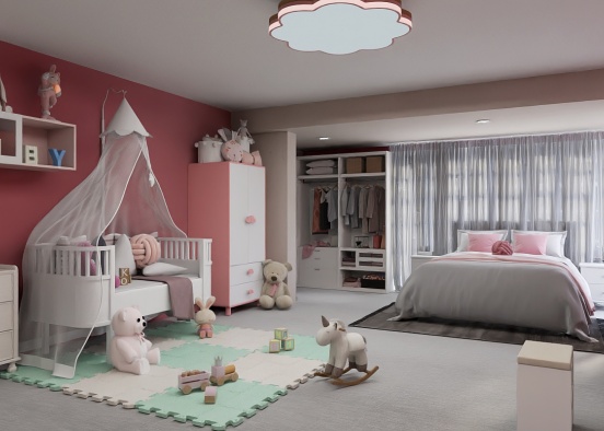 mother and baby room 🩷 Design Rendering